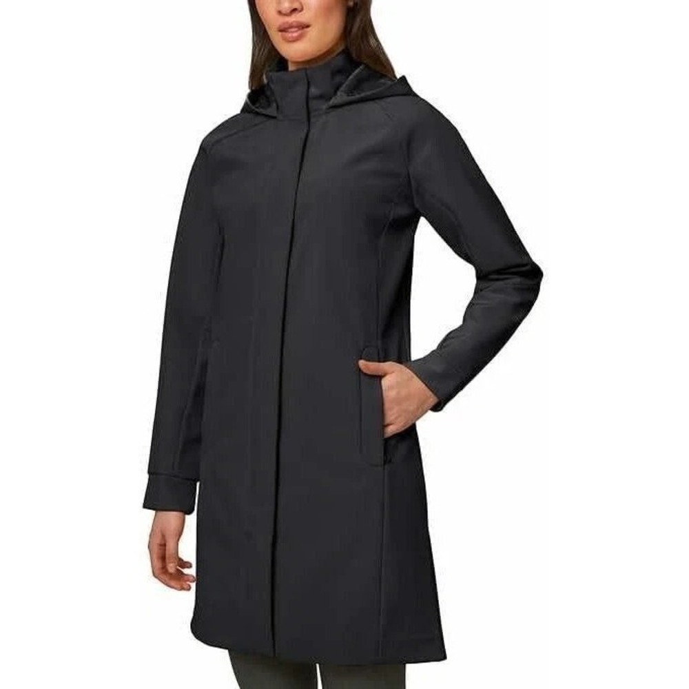 Mondetta Ladies' Long Softshell Jacket, Black, Size: XL, New